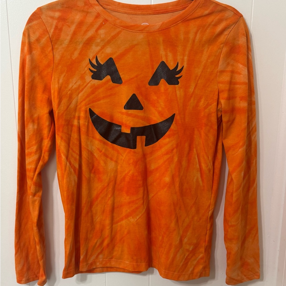 Wonder Nation Orange Graphic Long Sleeve Shirt